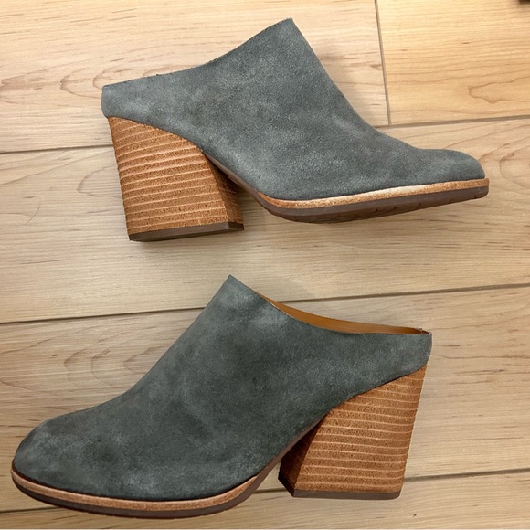 Kork Ease Chaillis Suede Block Heel Mules - Picture 3 of 8